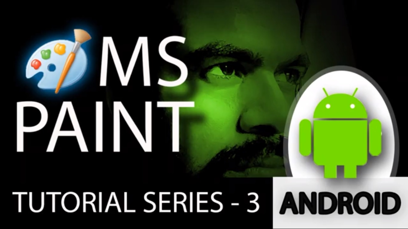 Learn How to Draw Android Logo With Using of MS-PAINT